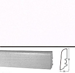 Плинтус шпонированный Tecnorivest Белый гладкий 60х21, 1 м.п.